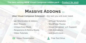 Massive Addons 1.1 плагин wordpress