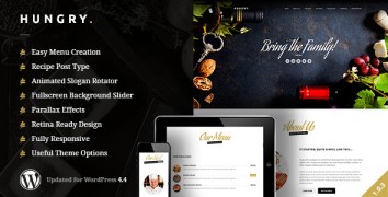 Hungry 1.0.3 адаптивный шаблон wordpress