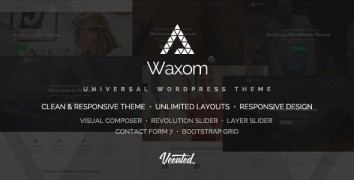 Waxom 1.0.4 адаптивный шаблон wordpress