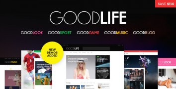 GoodLife 1.2.0 адаптивный шаблон wordpress