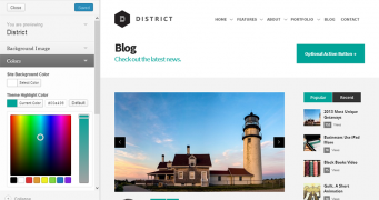 District 1.3.3 адаптивный шаблон wordpress