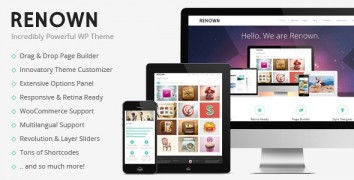Renown 1.0.4 адаптивный шаблон wordpress