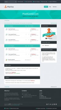 Marina 2.0.1 адаптивный шаблон форума phpBB