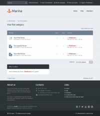 Marina 2.0.1 адаптивный шаблон форума phpBB