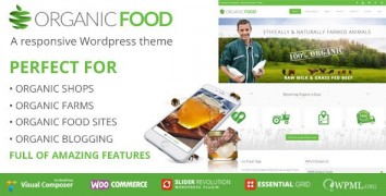 Organic Food 2.0.1 адаптивный шаблон wordpress