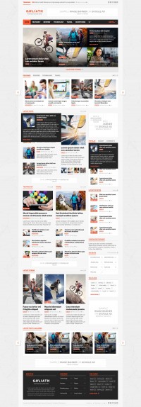 Goliath 1.0.23 адаптивный новостной шаблон wordpress