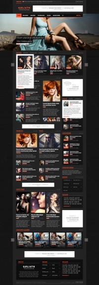 Goliath 1.0.23 адаптивный новостной шаблон wordpress