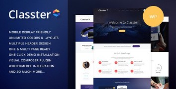 Classter 2.0 адаптивный шаблон wordpress