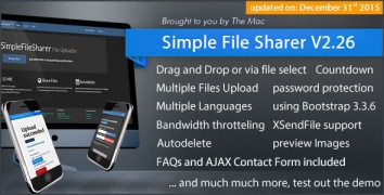Simple File Sharer 2.25 скрипт хостинга файлов