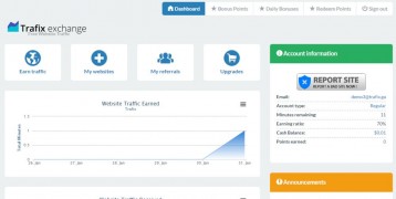 Trafix 1.0.0 скрипт обмена трафиком