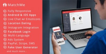 MatchMe 2.3 скрипт сайта знакомств