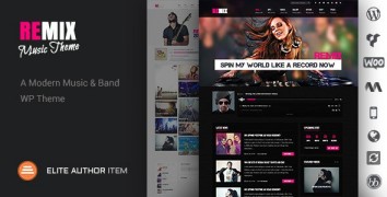 Remix 2.1.2 адаптивная тема wordpress