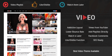 Video 1.0.9 адаптивный шаблон wordpress