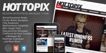 Hot Topix 3.0.1 адаптивный шаблон wordpress