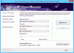 Chris PC Game Booster 3.10 оптимизация компьютера под игры