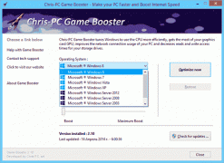 Chris PC Game Booster 3.10 оптимизация компьютера