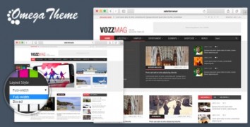 VozzMag 1.0.0 новостной шаблон Joomla