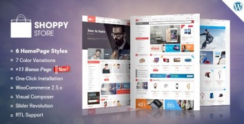ShoppyStore 1.4.0 адаптивный шаблон wordpress