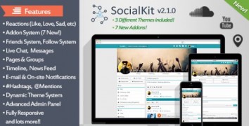 SocialKit 2.1.0 rus скрипт социальной сети