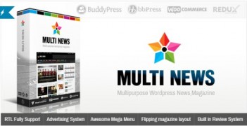 MultiNews 2.5.2 адаптивный шаблон wordpress