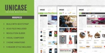 Unicase 1.2.1 адаптивный шаблон wordpress
