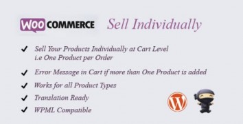 WooCommerce Sell Individually 1.5 плагин продаж wordpress