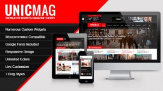 UnicMag 1.0.9 адаптивный шаблон wordpress