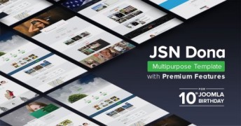 JSN Dona PRO 1.1.1 адаптивный шаблон joomla