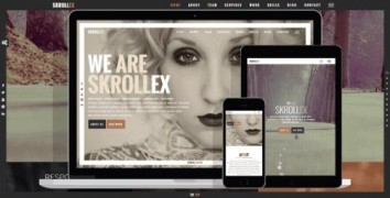 Skrollex 1.1.0 адаптивный шаблон wordpress