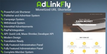 AdLinkFly 2.5.2 сервис коротких ссылок скрипт
