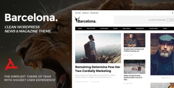 Barcelona 1.3.1 адаптивный шаблон wordpress