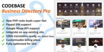 Codebase Business Directory Pro 1.02 скрипт бизнес каталога