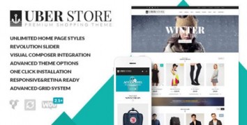 UberStore 3.2.1 адаптивный шаблон wordpress