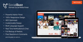 SocialBuzz 1.4 скрипт медиа портал