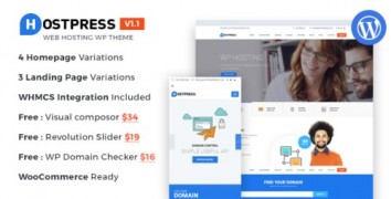 HostingPress 1.1 адаптивный шаблон wordpress