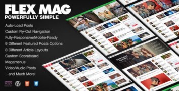 Flex Mag 1.10 адаптивный шаблон wordpress