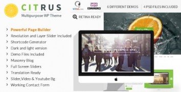 Citrus 1.8 адаптивный шаблон wordpress