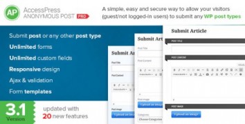 AccessPress Anonymous Post Pro 3.1.2 плагин wordpress