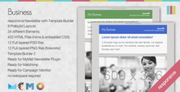 Business адаптивный шаблон рассылки wordpress