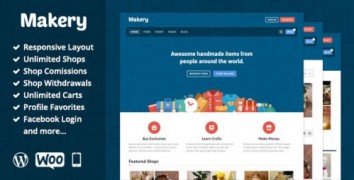 Makery 1.17 адаптивный шаблон wordpress
