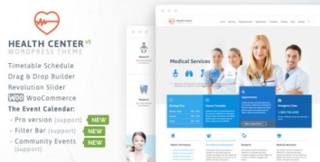 Health Medical Center 15 адаптивный шаблон wordpress