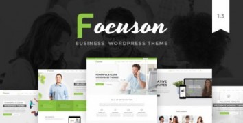Focuson 1.3 адаптивный бизнес шаблон wordpress