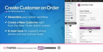Create Customer on Order for WooCommerce 1.23 плагин wordpress