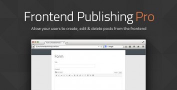 Frontend Publishing Pro 3.1.0 плагин wordpress