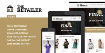 The Retailer адаптивный шаблон тема wordpress