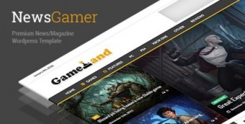 NewsGamer адаптивный шаблон тема wordpress