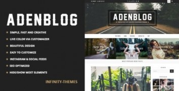 Aden адаптивный шаблон тема wordpress