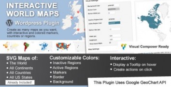 Interactive World Maps плагин карты wordpress