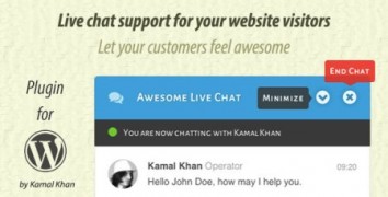 Awesome Live Chat плагин чата wordpress