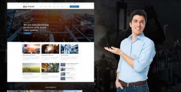 Manufacturing адаптивный шаблон тема wordpress